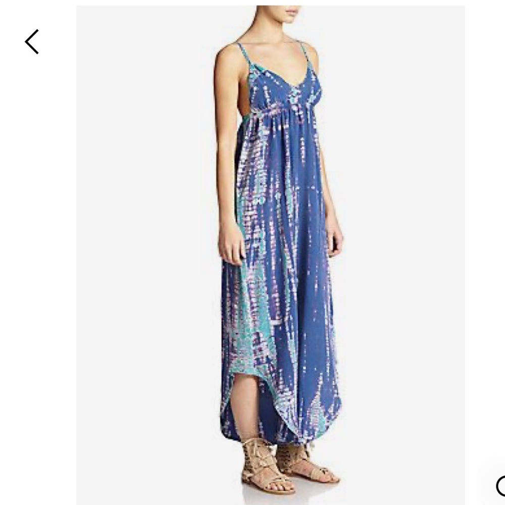 Gypsy 05 x Revolve 💯 Harsha Silk Tie Dyed Midi dress women size Medium